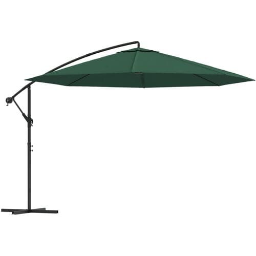 vidaXL - Zweefparasol - 3,5 - m - groen