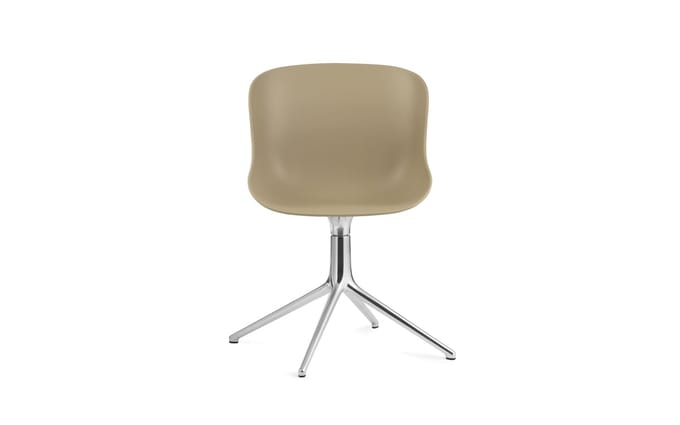 Normann Copenhagen Hyg Draaistoel - zand - aluminium