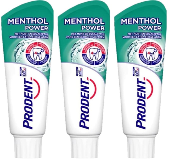 Prodent Tandpasta - Menthol Power - 3 x 75 ml - Voordeelverpakking