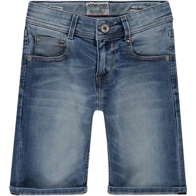 Vingino - Maat 104 - Essentials Kinder Jongens Jeans short