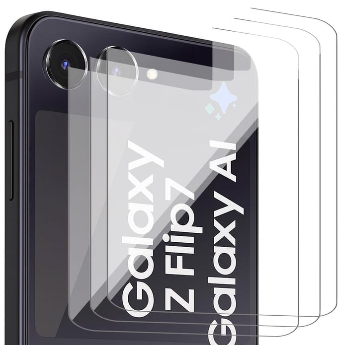 Screenprotector geschikt voor Samsung Galaxy Z Flip 7 - 3x Glas Screen Protector