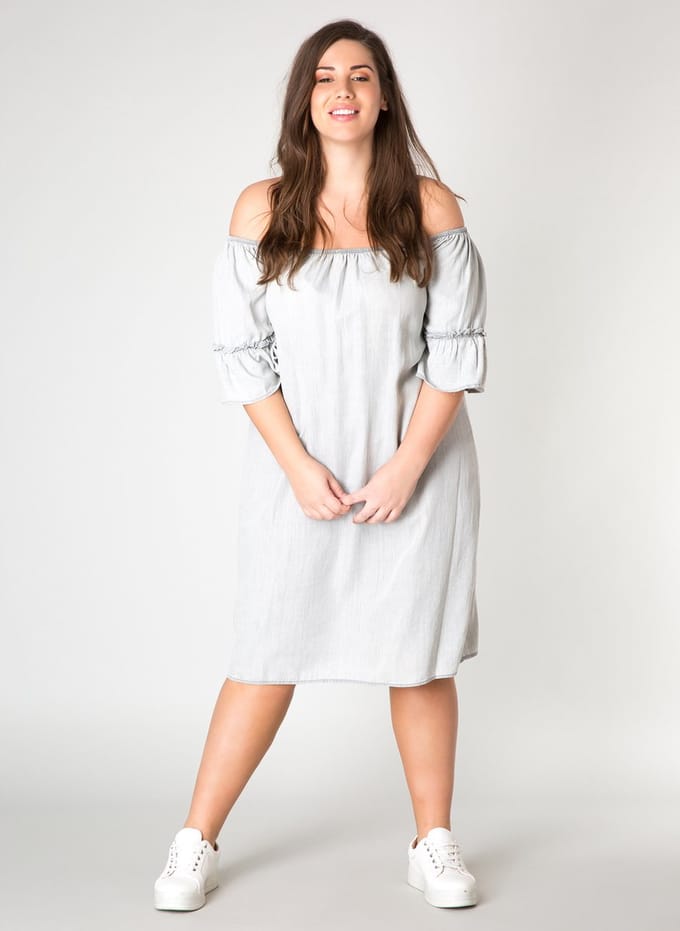 Jurk Yesta Jonita off shoulder 87CM
