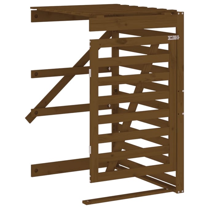 vidaXL - Containerberging - verlengstuk - massief - grenenhout - honingbruin