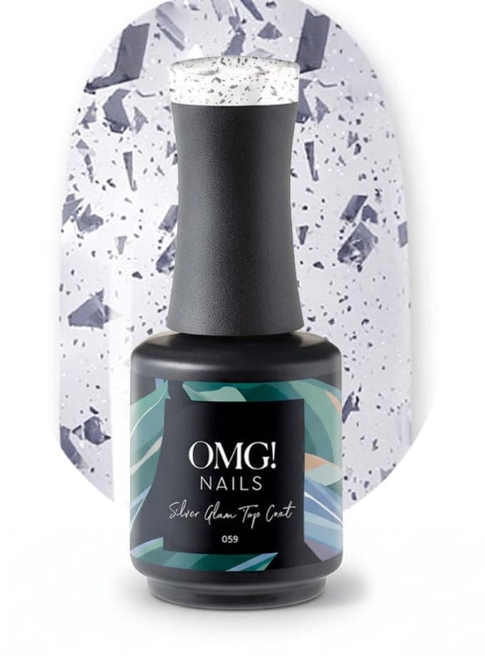Limea OMG Gellak 059 Silver Glam Top Coat 15ml - OMG nails