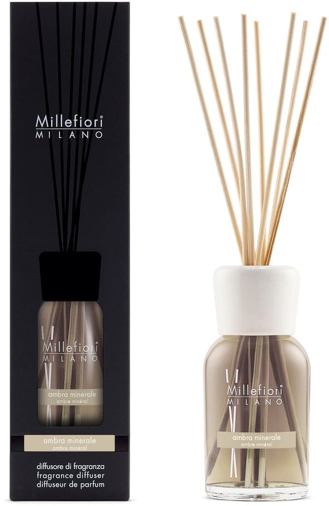 Millefiori Milano Geurstokjes 250 ml - Ambra Minerale