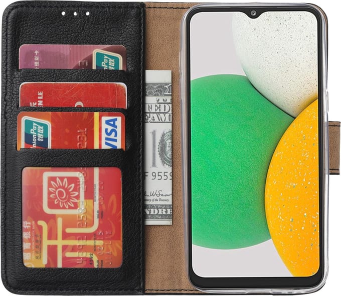 Samsung Galaxy A03 Core Hoesje - Bruin – hoesje Samsung A03 Core – book case Samsung A03 Core - Arara