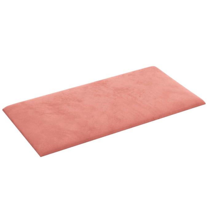vidaXL Wandhoofdbord 12 st Roze Fluweel