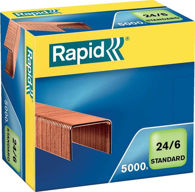 Nieten rapid 24/6 verkoperd standaard 5000st | 10 stuks