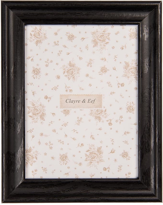 Clayre & Eef Fotolijst 15x20 cm Zwart MDF