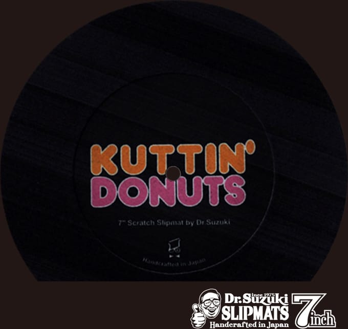 Dr. Suzuki 7" Kuttin Donuts Slipmat schwarz - Slipmat voor draaitafels