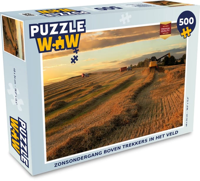 Puzzel Trekker - Zon - Wolken - Legpuzzel - Puzzel 500 stukjes