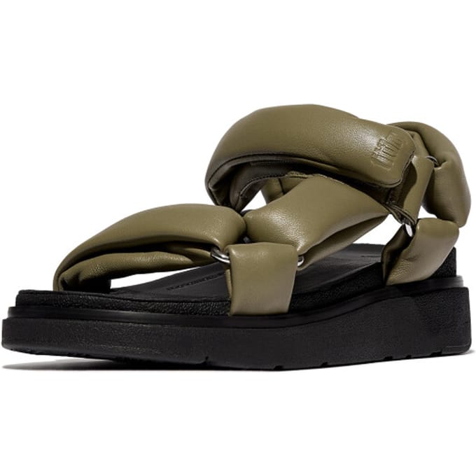 Fitflop Sandaal Gen-FF Soft Leather Back-Strap Sandels Camo-Green