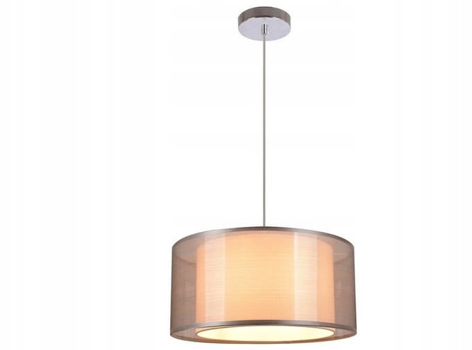 Zilveren Hanglamp Martina met Dubbele Kap - Elegant Woonkamerlicht