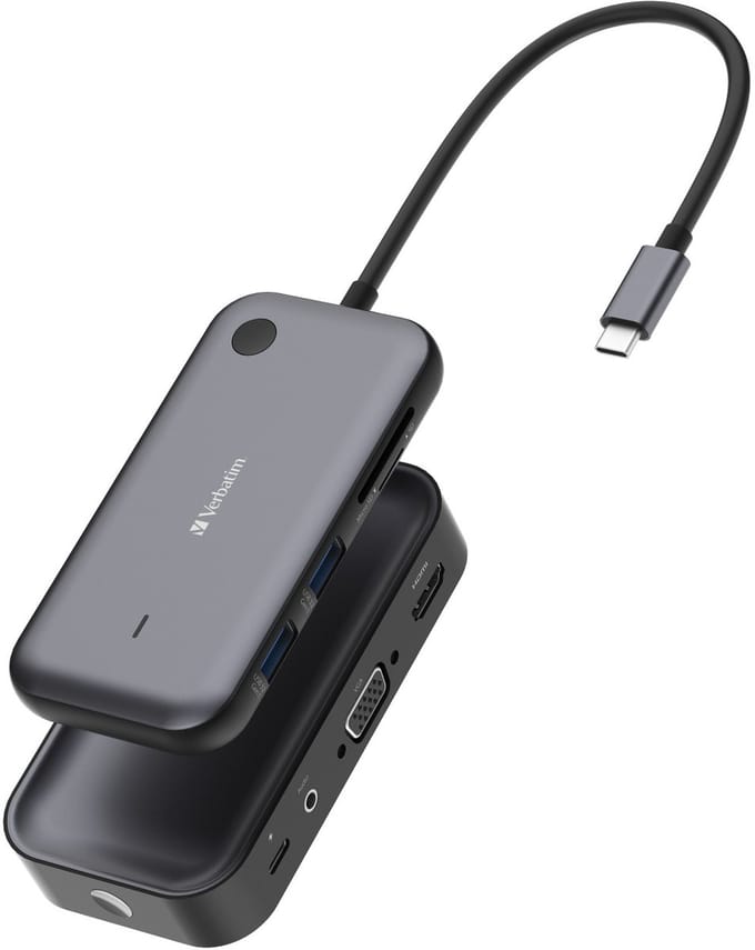 Verbatim Share My Screen 1080 p USB-C draadloze schermadapter met hub WDA-01