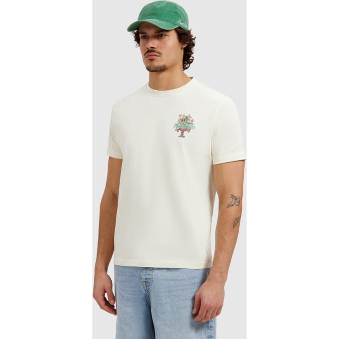 Pure Path T-shirt Flower Vase Ecru (26010112 - 54)