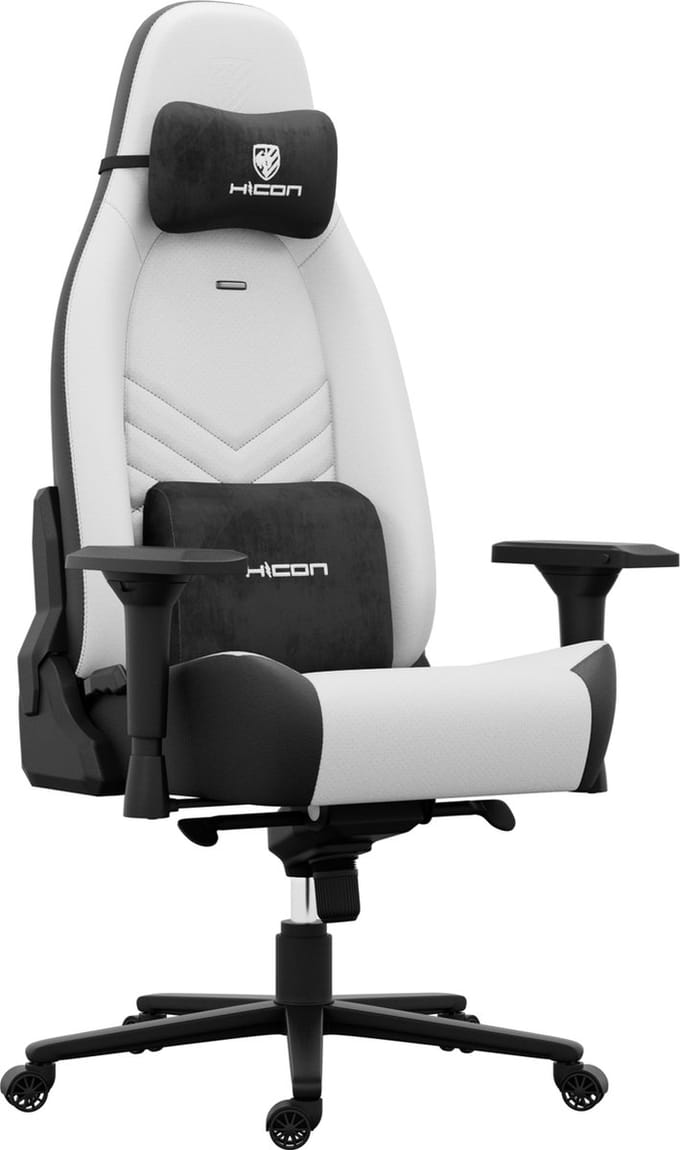 HICON® Ergonomische Bureaustoel - 4D Armleuningen - Kunstleer - 150 kg - Infinity Maverick - Wit