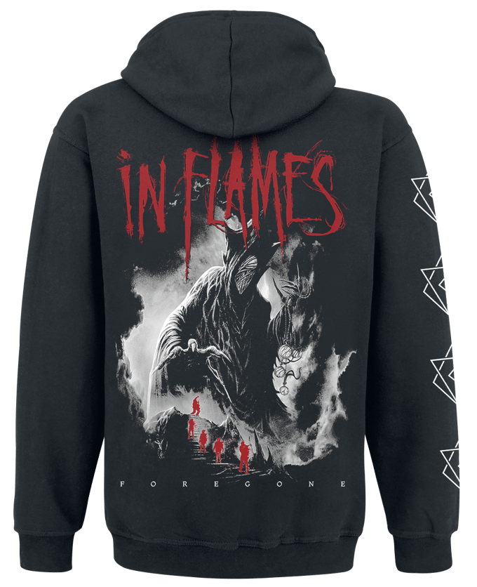 In Flames Foregone Cover Heren Trui met capuchon - zwart - 3XL
