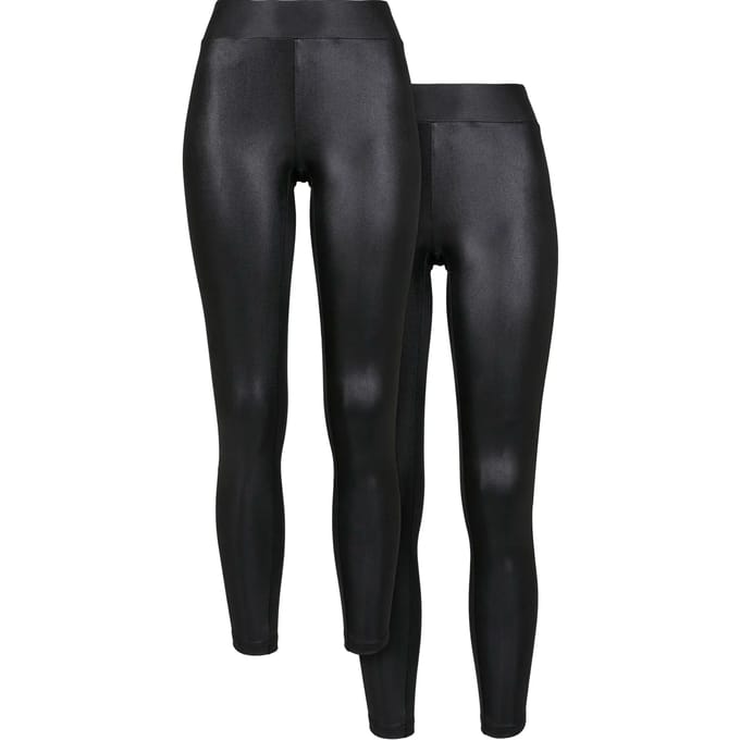 Legging synthetisch leer voor dames Urban Classics (x2)