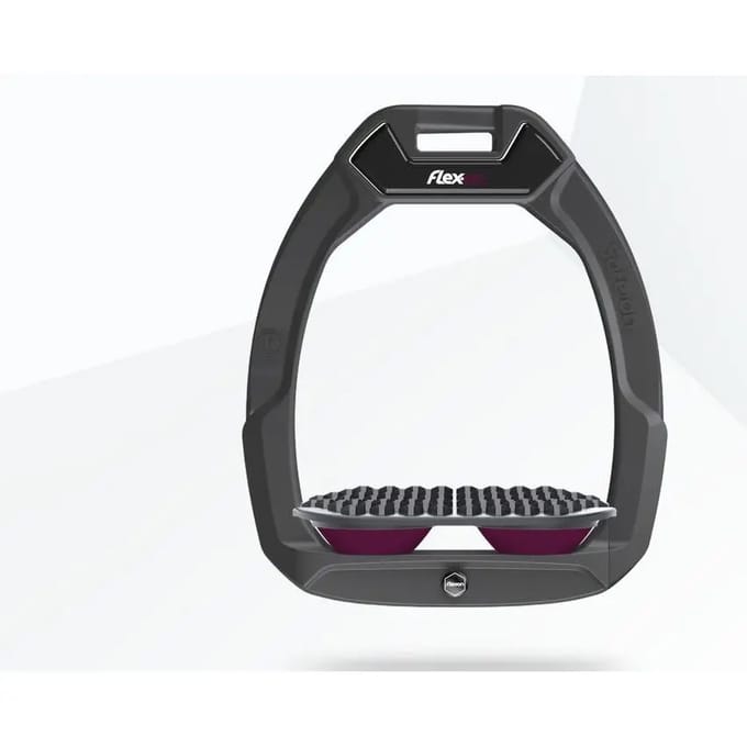 Veiligheidseindringen voor endurancepaardrijden antraciet/grijs/paarse Flex-On Safe-On