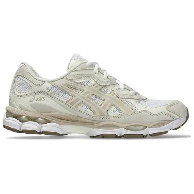 ASICS Gel NYC White Feather Grey Unisex Sneakers Cream 1203A663-102 45 white