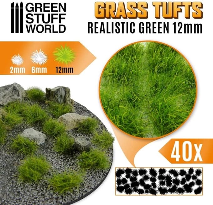 Zelfklevend Realistisch Grasplukken 12mm voor Diorama en Modelbouw