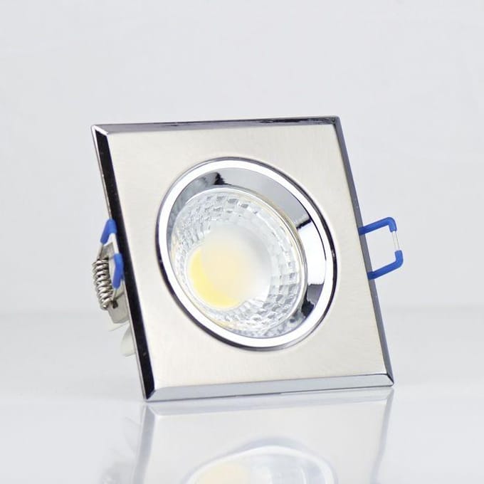 Spot LED inbouwspot vierkant Matchrome 3W (Vgl. 25W) Dim 90x90mm