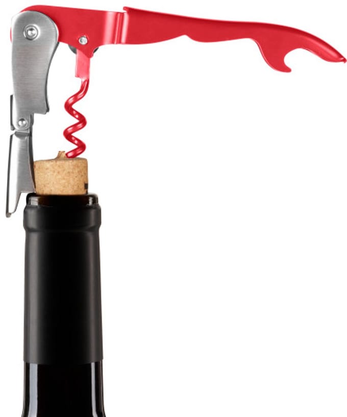 Innovine™ Dubbel scharnierende kurkentrekker - Raspberry