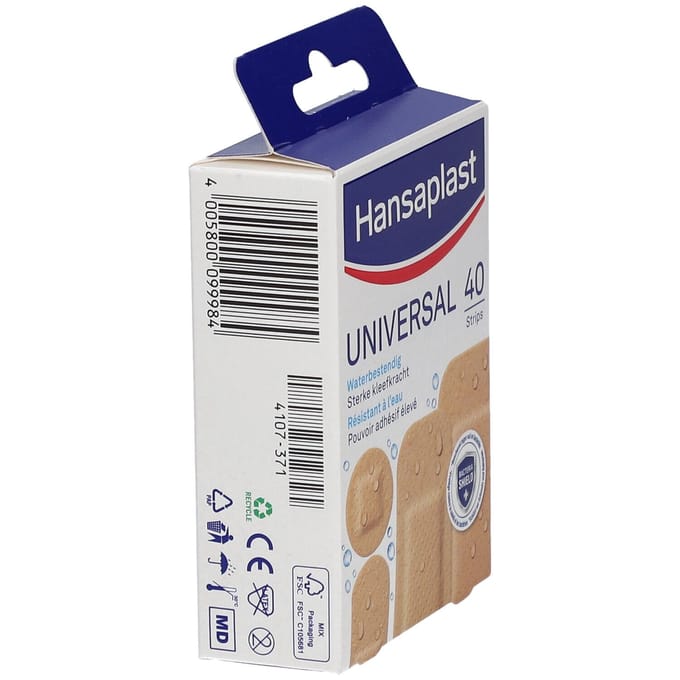 Hansaplast Universal Wondpleisters | Waterbestendig Sterke hechting Absorberend Multifunctioneel 40 Pleister