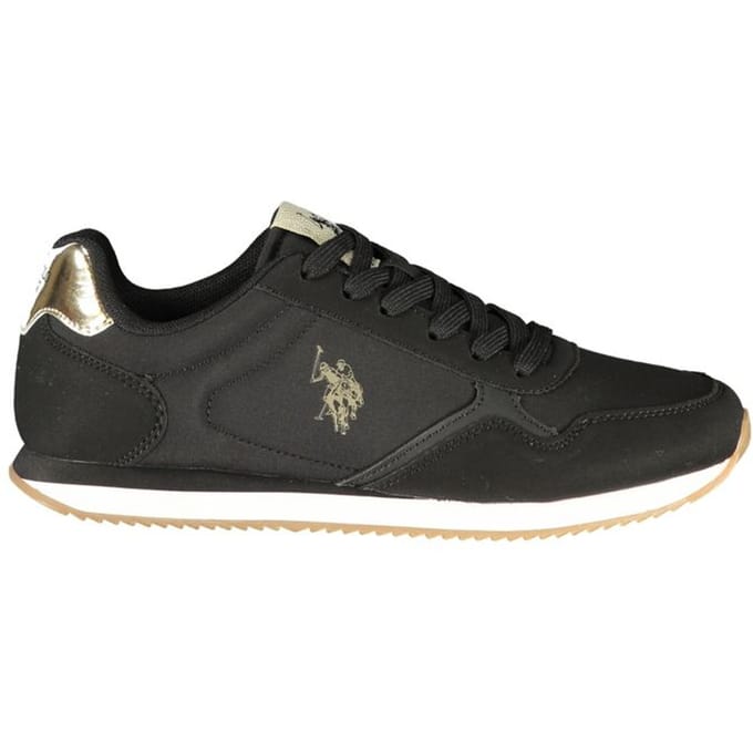U.S. POLO ASSN. Zwarte Polyurethaan Dames Sneaker