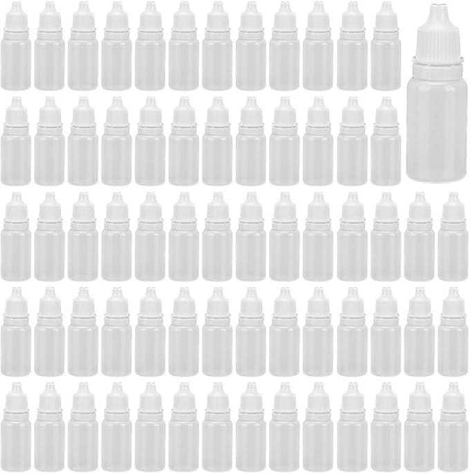 Dailygoody - Plastic druppelflesjes - Oogdruppels - 250 stuks - 10 ml