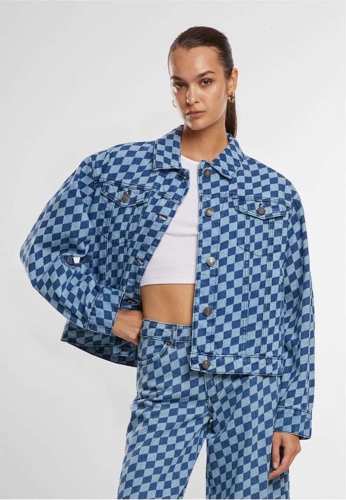 Urban Classics - 80‘s Oversized Laser Printed Spijkerjas - XL - Blauw