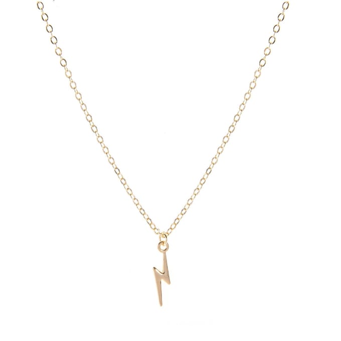 Goudkleurige ketting met Bliksemschicht
