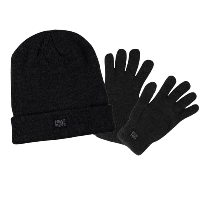 Thermo handschoen/muts - Set - Antraciet - S/M