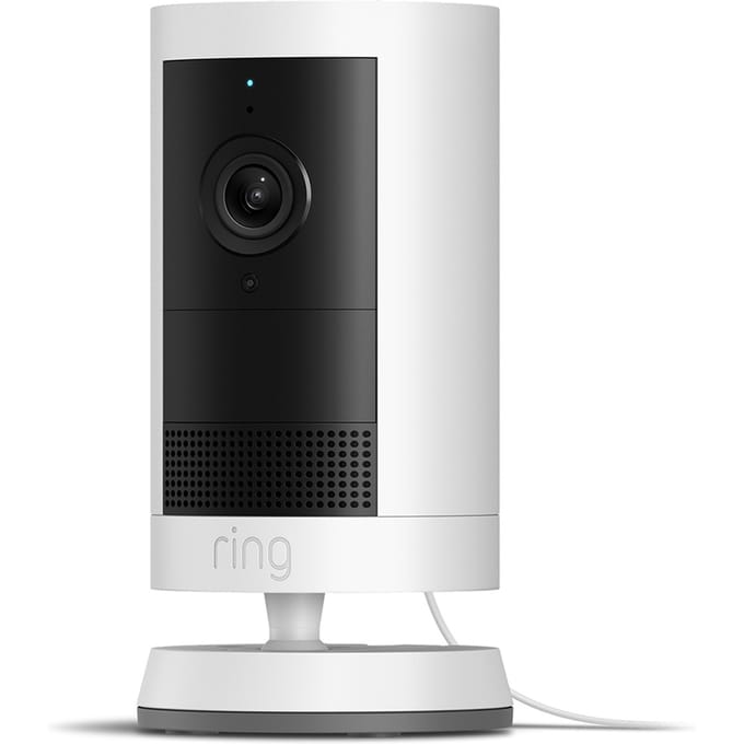 Ring Outdoor Camera Plus - plug-in - wit- buitencamera - 2k