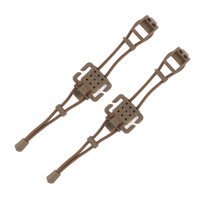 2 Stuks Rugzak Bindclip MOLLE Gear Organizer Bevestiging Elastische Bindgesp Karabijnhaak Clip Tassen kaki