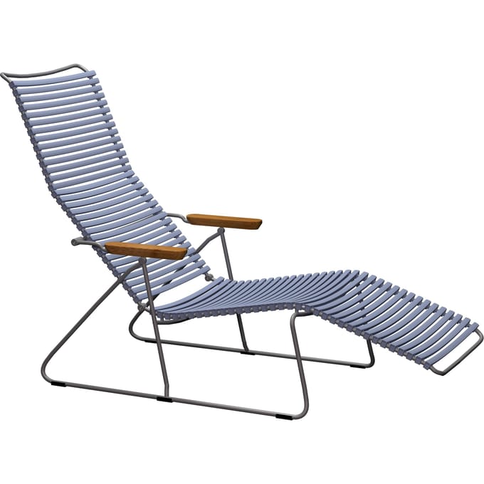 HOUE - Click Sunlounger ligstoel - duivenblauw