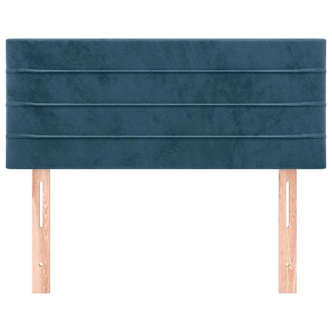 vidaXL - Hoofdbord - 90x5x78/88 - cm - fluweel - donkerblauw
