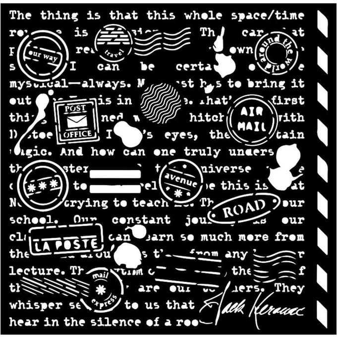 Sjabloon "Shabby Rose - Writings"