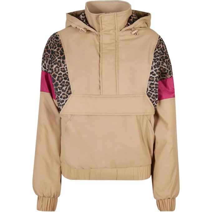 Urban Classics - AOP Mixed Pullover Jas - XS - Beige