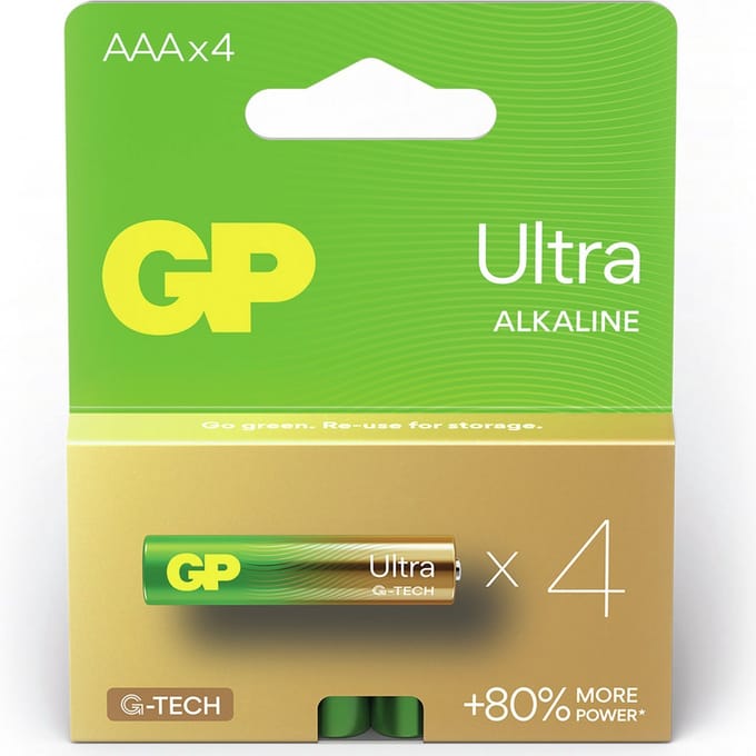 GP Ultra Alkaline AAA - 40 batterijen