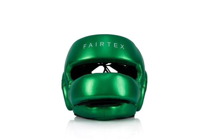 Fairtex HG17 - Boksershelm - Neusbescherming - Metaalkleur - Maat M