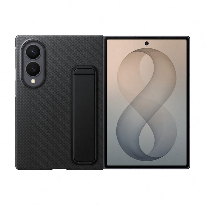 Hoes voor Samsung Galaxy Z Fold8 F971, Silicone Magnet Case, Zwart EF-EF971CBEGWW