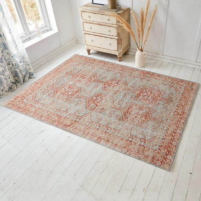 LOBERON Vloerkleed Incantaro rood/blauw