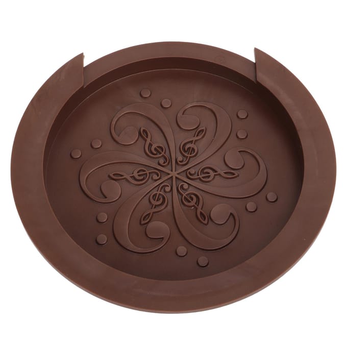 Gitaar Klankgat Cover Silicone Stofdicht Compact Draagbaar Zachte Klankgat Cover voor Gitarist black