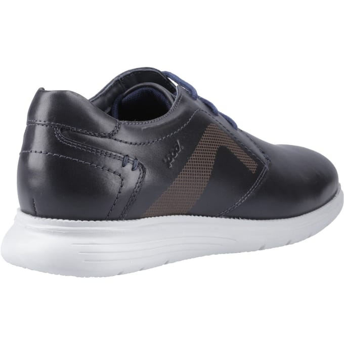 Pod Aston Leer Heren Navy Veterschoenen