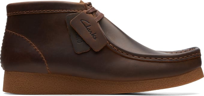 CLARKS WallabeeEVO BT Heren Veterschoenen - Leer - Bruin