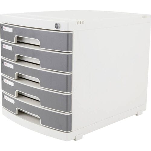 DELI Ladebox A4 kunststof 39 x 30 x 32 cm grijs