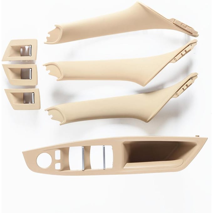 RHD Rechts Driver Auto-interieur Deurklink Armsteun Panel Pull Trim Cover Set Voor BMW 5 Serie 2010-2016 beige