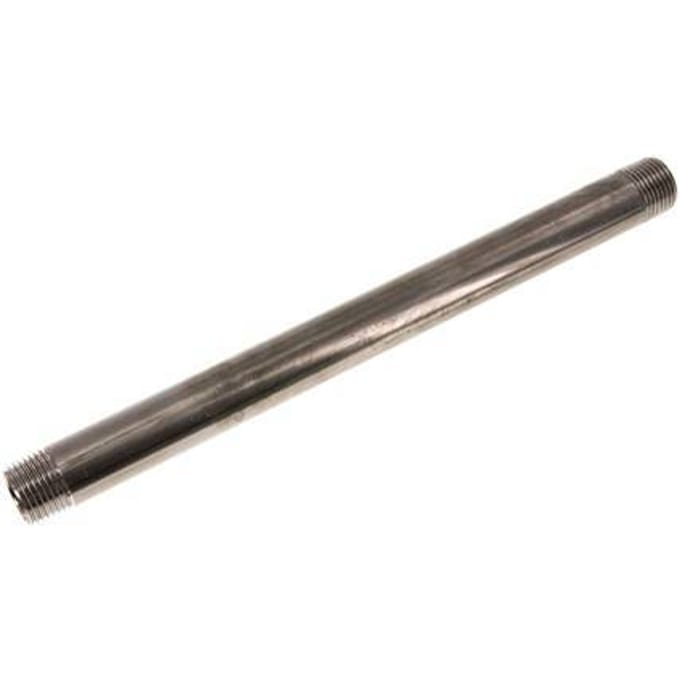 R 1/2'' RVS Dubbele Pijpnippel 20 Bar DIN 2982 - 250mm - FL2S-M-ST-012R-250L