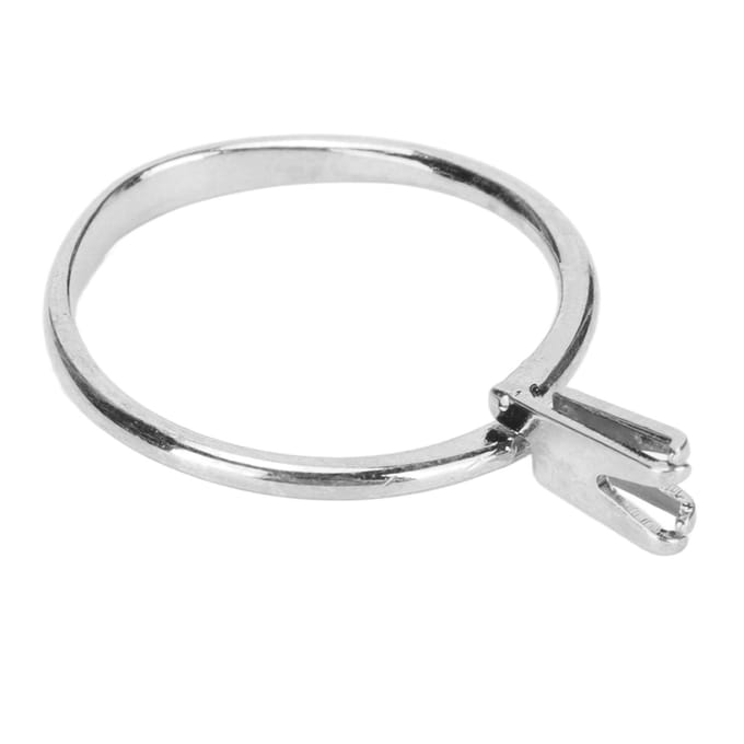 Blanke Ringbasis Staal Kort Vier Klauwen Exquise Glanzend Lichtgewicht Vingerringen Componenten voor DIY white